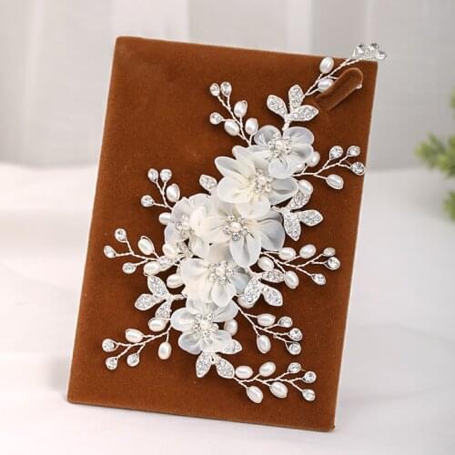 Silver Color Big Hairgrips Hair Clip For Women Hair Accessories Jewelry Vintage Flower Ribbon Hairpins For Bride Ornaments