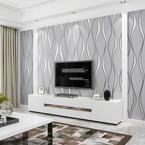 3D Striped Wallpaper For Walls Roll Living Room TV Background Wall Decoration Paper Wall Papers Home Decor Modern Papier Peint
