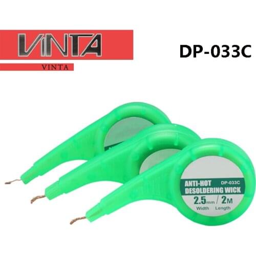 5pcs DP-033C Multi-function suction wick with tin removal with anti-hot desoldering wick suction tool for tin suction wick