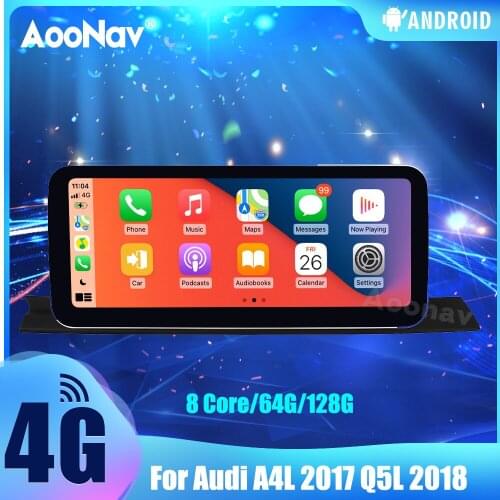 12.3 Inch 128G Car Radio For Audi A4L 2017 Q5L 2018 Touch Sceen Android System GPS Navigation Autoradio Multimedia Player