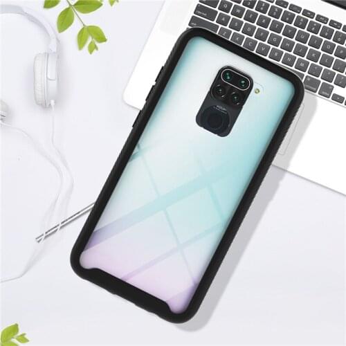 Anti Slip Frame Cover for Redmi Note 9 Pro Max 8 9S 10X Case Heavy Armor for Redmi 9 9A 9C Shockproof Sturdy Clear Protect Shell