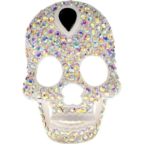 CINDY XIANG New Arrival Rhinestone Skull Brooch Halloween Brooches For Women Men Ad Women Fashion Jewelry High Quality 2021