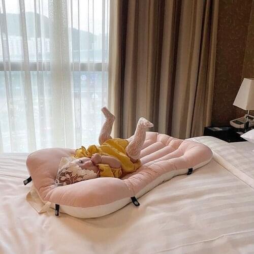 Baby Bed in Bed Down Cotton Isolation Pressure-proof Bed for Boys Girls Portable Bed Newborn Sleeping Bed Pads Nest Infant Crib