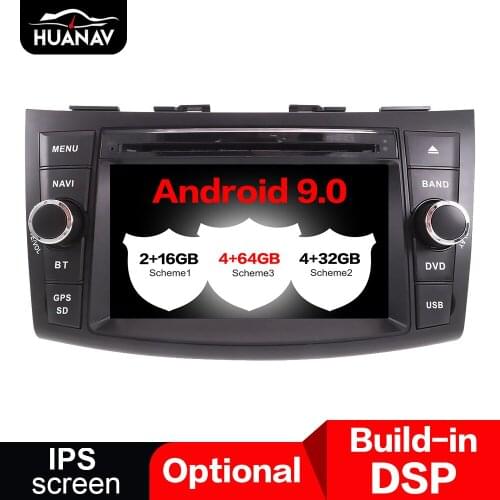 DSP Android 9.0 Car DVD player GPS navigation for SUZUKI 2012-2017 auto Car radio player head unit multimedia recorder 64G