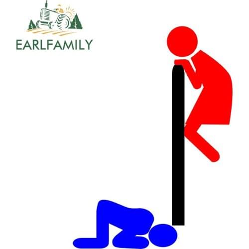 EARLFAMILY 13cm x 9.5cm For Funny Bathroom Door Toilet Sign Car Motorcycle Stickers Vinyl Decals Fashion Car Door Protector