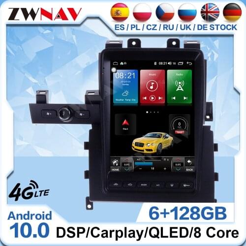 Tesla Screen Android 10 For Nissan Skyline GT-R GTR 2011 2012 2013 2014 2015 2016 2017 Radio Receiver Audio Stereo GPS Head Unit