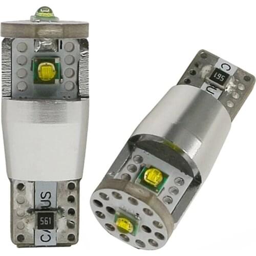 HNAUTP 2Pcs High Power T10 W5W LED Canbus Bulbs 9W XP-E Chips Car Wedge Lights Auto Interior Reading Lamp White 6500K 12V