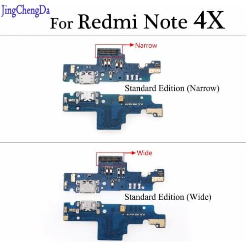 JCD For Xiaomi Redmi Note 4X Note4x USB Dock Connector Charging Port Flex Cable USB Charger Plug Repair Narrow / wide