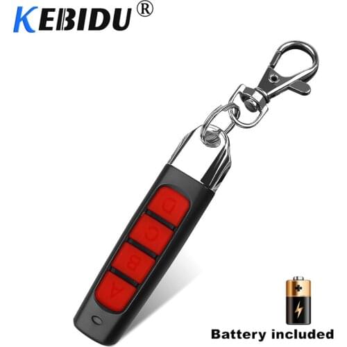 Kebidu 433MHz Cloning Remote Control Electric Copy Controller Mini Wireless Transmitter Switch 4 Buttons Car Key Fob