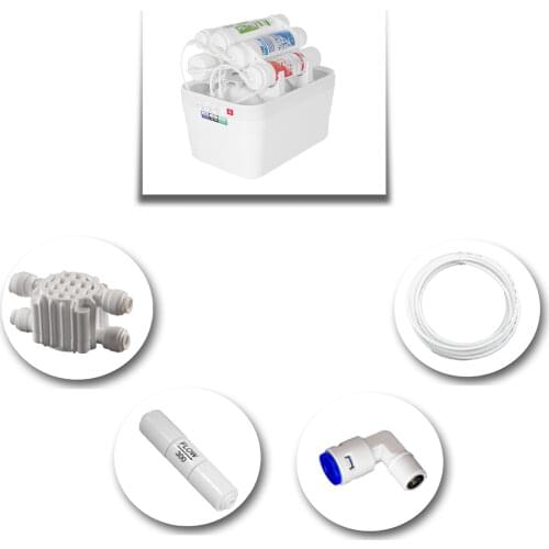 Water Purifier Renewal and Maintenance Kit (Shut Off - Flow - Valve - Hose) water Filter Purifier Machine Refurbishment Kit