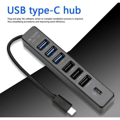 USB 3.1 HUB Multi USB Splitter Use Power Adapter Hub 4/7 Port type-C Expander PC Computer Accessories
