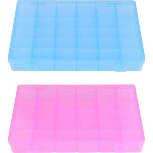 FQYL Storage Box Made of Plastic, with 36 Compartments, Adjustable Compartments, for Jewelry, Pearls, Removable Dividers