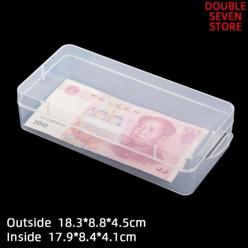 Inside 17.9*8.4*4.1 cm PP Plastic Box Transparent with hook parts element material sorting box