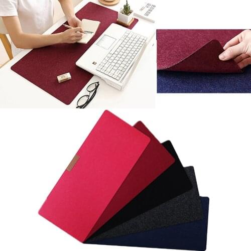Large Mouse Pad Natural Felt Non-woven Hand Warm Game Mouse Pad Desk Pad Keyboard Mat Pad For Office Business Desk Pad PC Gaming