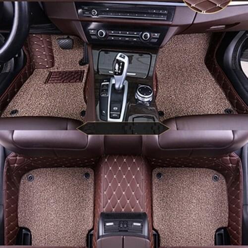 Car Floor Mats Carpets For Nissan Qashqai J10 2013 2012 2011 2010 2009 2008 2007 Auto Double Layer Wire Loop Accessories Parts