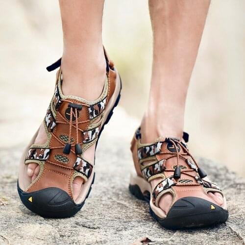 Water summer man outdoor slippers sandales plage 39 48 cork sandale sneaker big sandles praia lightweight s slip safety roman