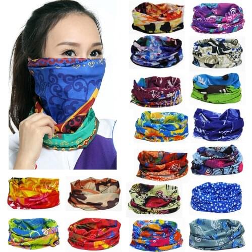 Outdoor Cycling Motorcycle Head Scarf Bandana Face Mask Outdoor Protective Neck Sarf Balaclava Headband Sport Hiking