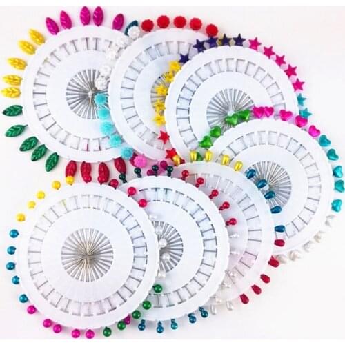 MIUSIE Weddings Corsage Popular 30PCS Colorful Dressmaking Pins Sewing Tools Round Pearl Head High Quality Florists Sewing Pin