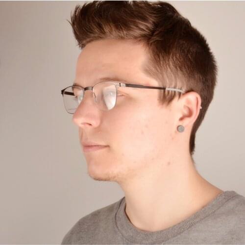 YOUTOP Mens Womens Stainless Steel Round Optical Square casual eyeglasses Frames Prescription full rim Eyewear business 3101