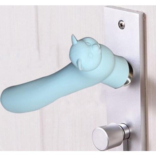 Cartoon Door Handle Gloves Crash Protection Cover Kids Safety Door Knob Cover Silicone Anti-collision Door Knob Cover Home Decor