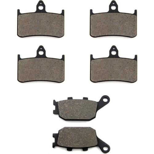 SOMMET Motorcycle Front + Rear Brake Pads Disks for Honda VTR 1000 F Firestorm (FV-FY/F1-F6) (1997-2006) LT187-187-174