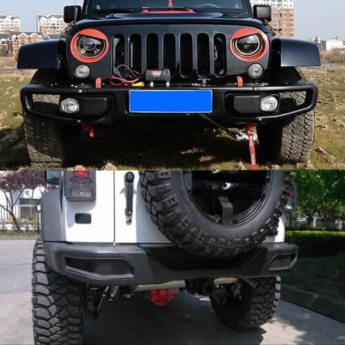 10th Anniversary Front and rear bumper For 2007-2017 for Jeep Jk Wrangler Rubicon steel auto products Lantsun