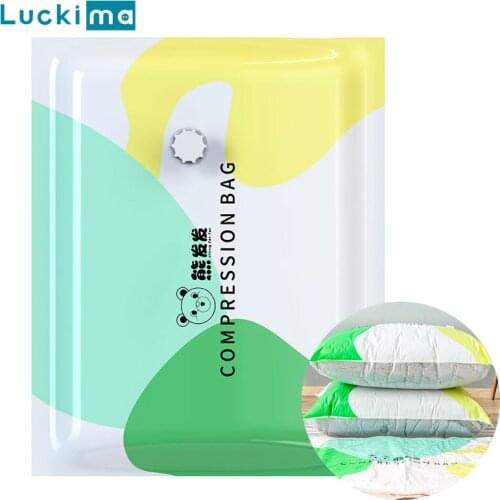 New Portable Vacuum Storage Bag Home Organizer Foldable Clothes Seal Compressed Travel Bags Saving Space for Quilt Blanket