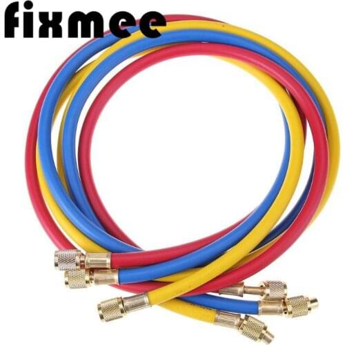 1/4" SAE 60" 1/1.5/2M 410 Charging Hoses Tube Pipe Refrigerant R134a Air Conditioning Tools High Quality