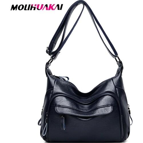 Soft PU Leather Messenger Bags Womens 2021 Handbag Ladies Fashion Casual Bag Designer Handbag High Quality Ladies Shoulder Bag