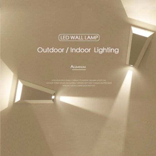Led Wall Light Waterproof IP6 Italian Aluminum indoor outdoor 8W up and down Garden Lights Modern Wall lights 220V