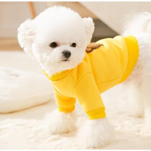Small Pet Dog Sweaters For french bulldog Yorkies Winter Coat Cute Bear Puppy Sweatshirt Clothing Chihuahua Pet Clothes
