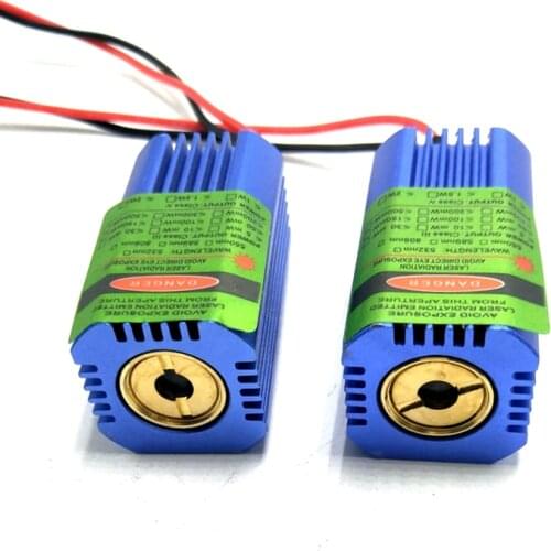 2pcs High Power 532nm 50mW Green Laser Diode Dot Module Spot Beam with Glass Lens 40mmx21mm