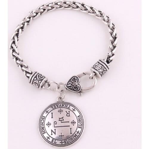 Women And Men Bangle Bracelet Archangel THAVAEL With Ancient Religions Viking Runes Amulet Talisman Provide Dropshipping