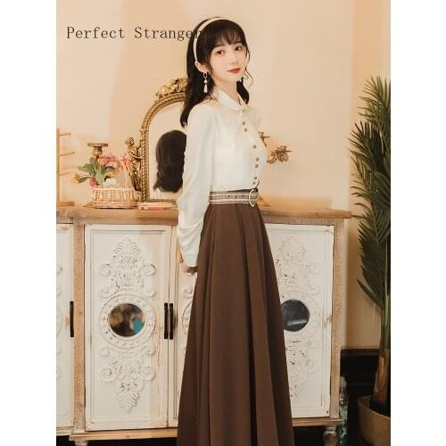 2020 Autumn Winter New Arrival Hot Sale Turn Down Collar Long Sleeve Women Long Dress