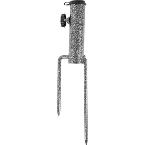 Newly Parasol Ground Plug Sunshade Outdoor Sun Umbrella Stand Umbrella Black Metal Iron Fixed Umbrella Advertising Umbrella