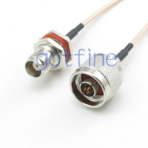 10PCS 15CM Pigtail coaxial jumper cable RG316 extension cord 6inch N male plug to TNC female jack RF adapter connector