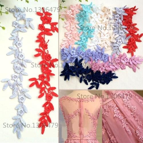 10pieces/lot 9 Colors Optional Soluble Exquisite Lace DIY Bridaltiara Wedding Shoes Wedding Dress Decoration MaterialsRS1048