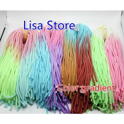 200pcs 60cm Color Gradient Spring Protective sleeve Mobile Tablet Spiral Cord Protector for Cell Phone Charger Earphone Cords