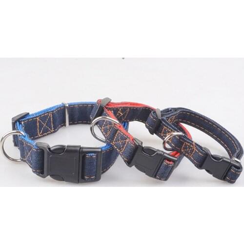 200 pcs/lot Pet Dog Cat Collar Traction Rope Adjustable Cowboy Collar for Small Middle Dog S M L XL