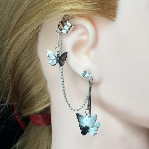 Nanny 2021 New Womens Dangle Earrings Butterfly Shape Tassel Special Metal Pendant Charm Temperament Lady Fashion Jewelry Gift