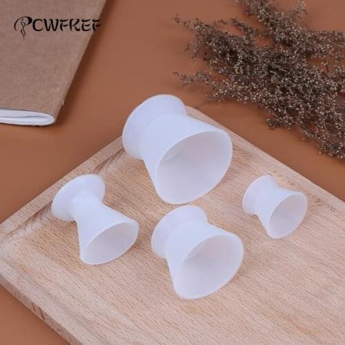 4pcs/set New Self-solidifying Cups Dental Lab Silicone Mixing Cup Dentist Dental Equipment Rubber Mixing Bowl