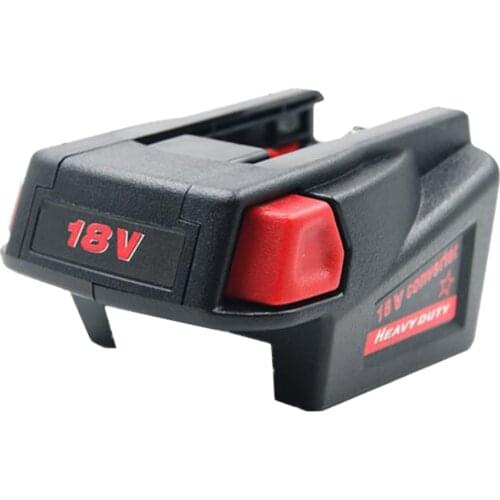 18V Battery Adapter USB Charging treasure Connector Transfer Milwaukee M18 Lithium Battery to V18 Li-ion Battery Converter