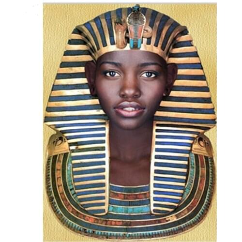 Diamond Embroidery Egyptian woman 5d diy diamond painting full drill square round cross stitch mosaic rhinestone stickerZP-3054