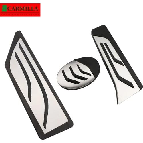 Carmilla Stainless Steel Car Pedals for BMW X1 F48 2014 - 2021 Foot Rest Pedal Pad Cover