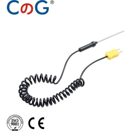 CG WRN-02C K Type Temperature Sensor Probe Hand Holder Plug-in Temperature Controller Surface Thermocouple For Hot Roller