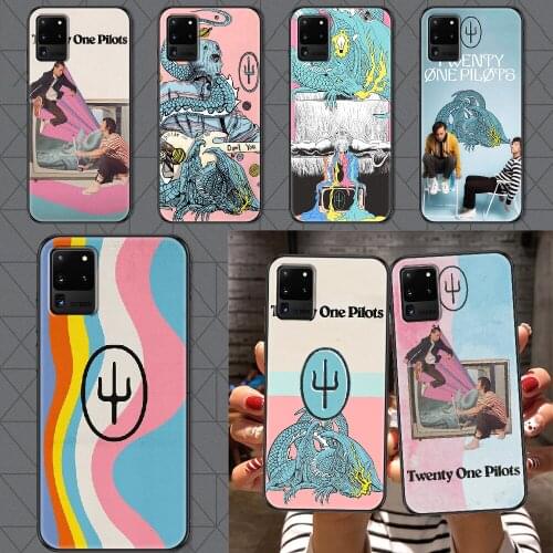 SCALED AND ICY Twenty One Pilots Phone case For Samsung Galaxy Note 4 8 9 10 20 S8 S9 S10 S10E S20 Plus UITRA Ultra black trend