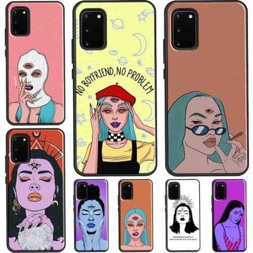 Three Eyed Girl Aesthetic For Samsung Galaxy S21 Ultra S20 FE Note 20 Ultra Note 10 Plus S8 S9 S10 Plus Phone Case
