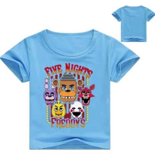 2-12year Wear kids T-shirt fnaf Children T Shirts Kids 3d FNAT Boys Clothes Girl T-shirt Summer Baby Tops Tees