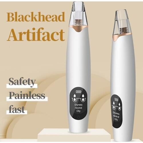 Electric Blackhead Remover Vacuum Suction Face Deep Cleaning Exfoliating Skin Care Tool 3Level LCD Display Electric Acne Cleaner