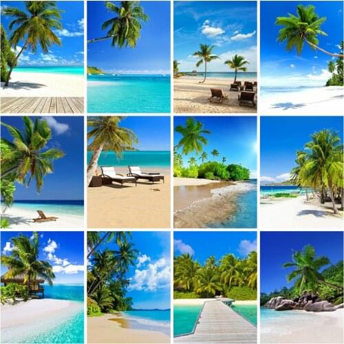 EverShine 5D Diamond Painting Full Square New Arrivals Seaside Diamond Embroidery Beach Landscape Cross Stitch Art Home Decor